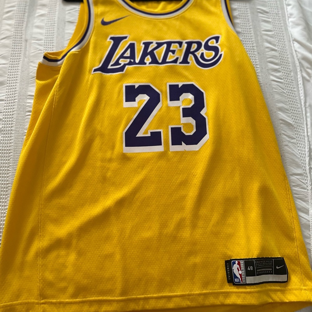 NBA Yellow Lakers Game Jersey